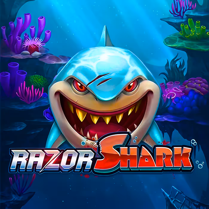 Razor Shark slot game - underwater adventure with mystery symbols, free spins, and shark-themed bonus features